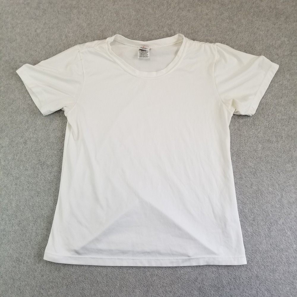 Vintage Patagonia Shirt Boys Small White Capilene Base Layer Crewneck USA 90s